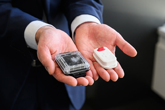 Battery-less device developed by Nifco