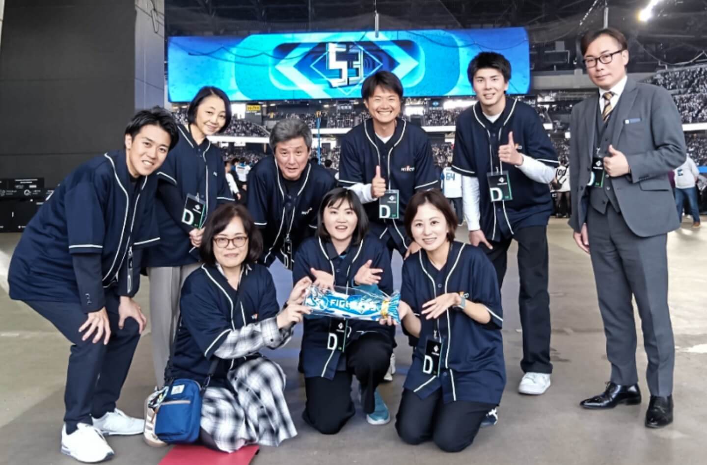 4月18日（土）エスコンフィールドHOKKAIDO開催時のスタッフ集合写真